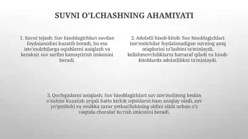 Suvoqova Suv Quvurlariga Suv Hisobligich OʻRnatish 3