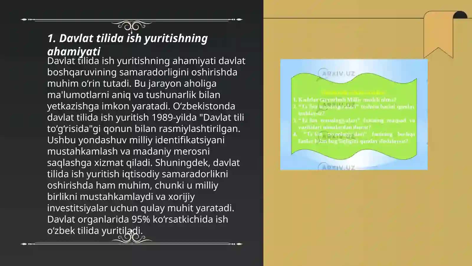 Davlat tilida ish yuritish fanining maqsad va vazifalari 3