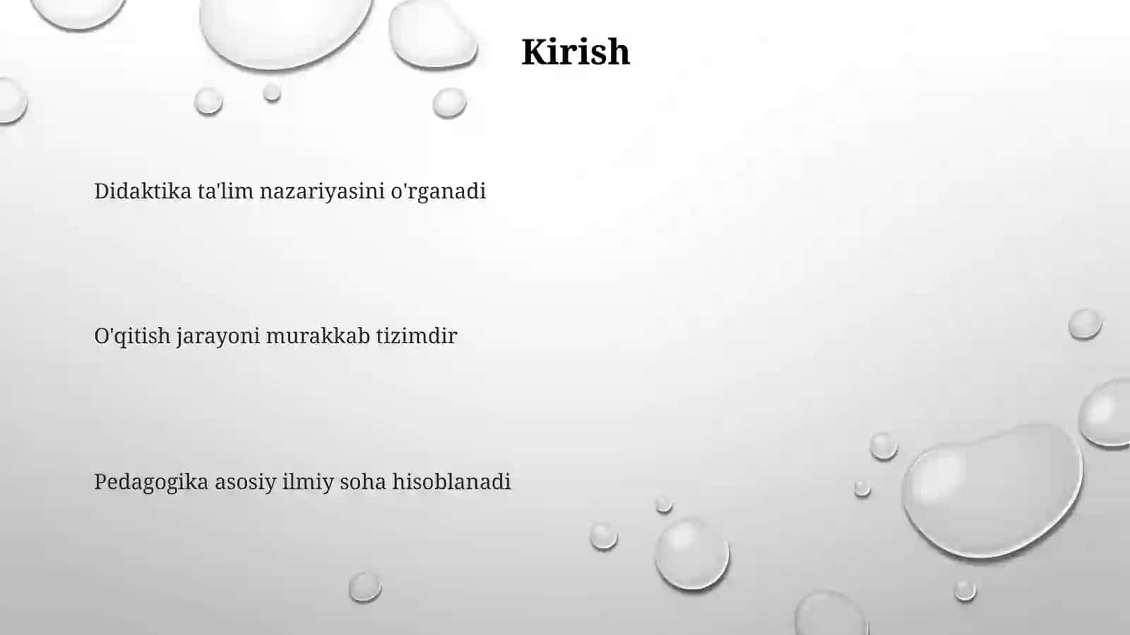 Didaktika-Pedagogik ta'lim nazariyasi o'qitish jarayoni yaxlit tizim sifatida 3