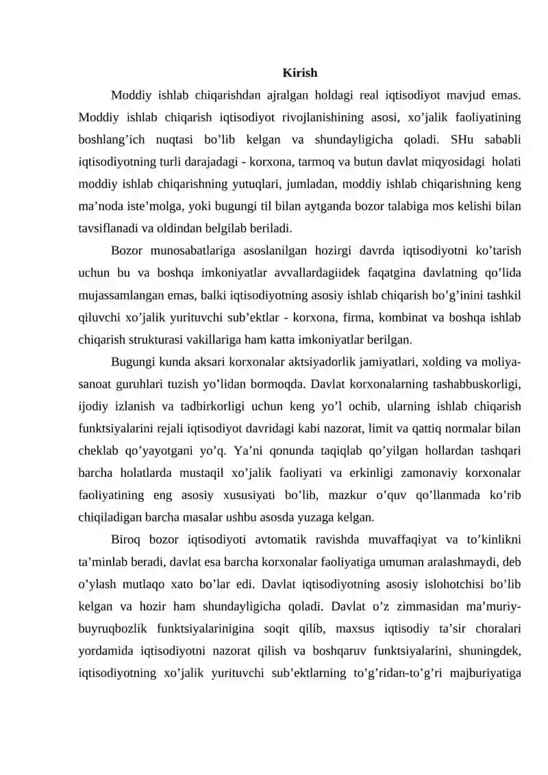 Real sektor korxonalarida ishlab chiqarish samaradorligini oshirish yo’llari 3