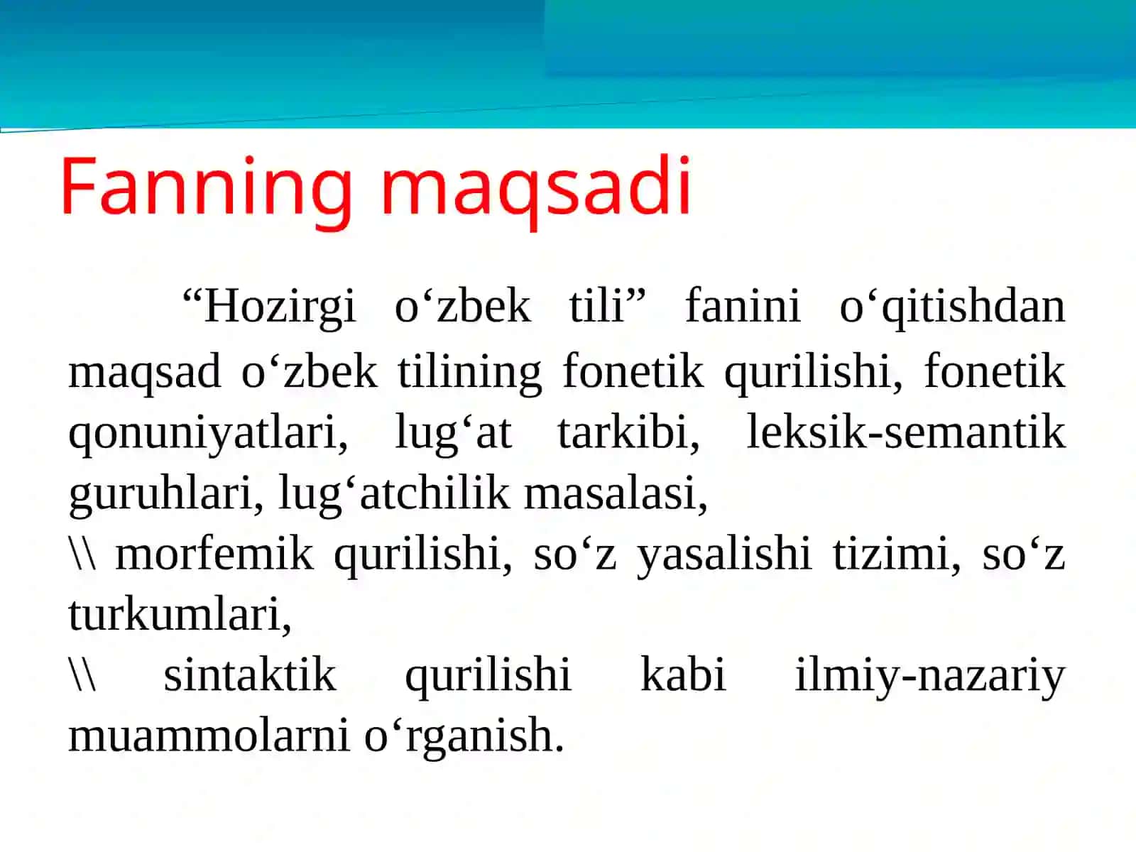 "Hozirgi oʻzbek adabiy tili" 3