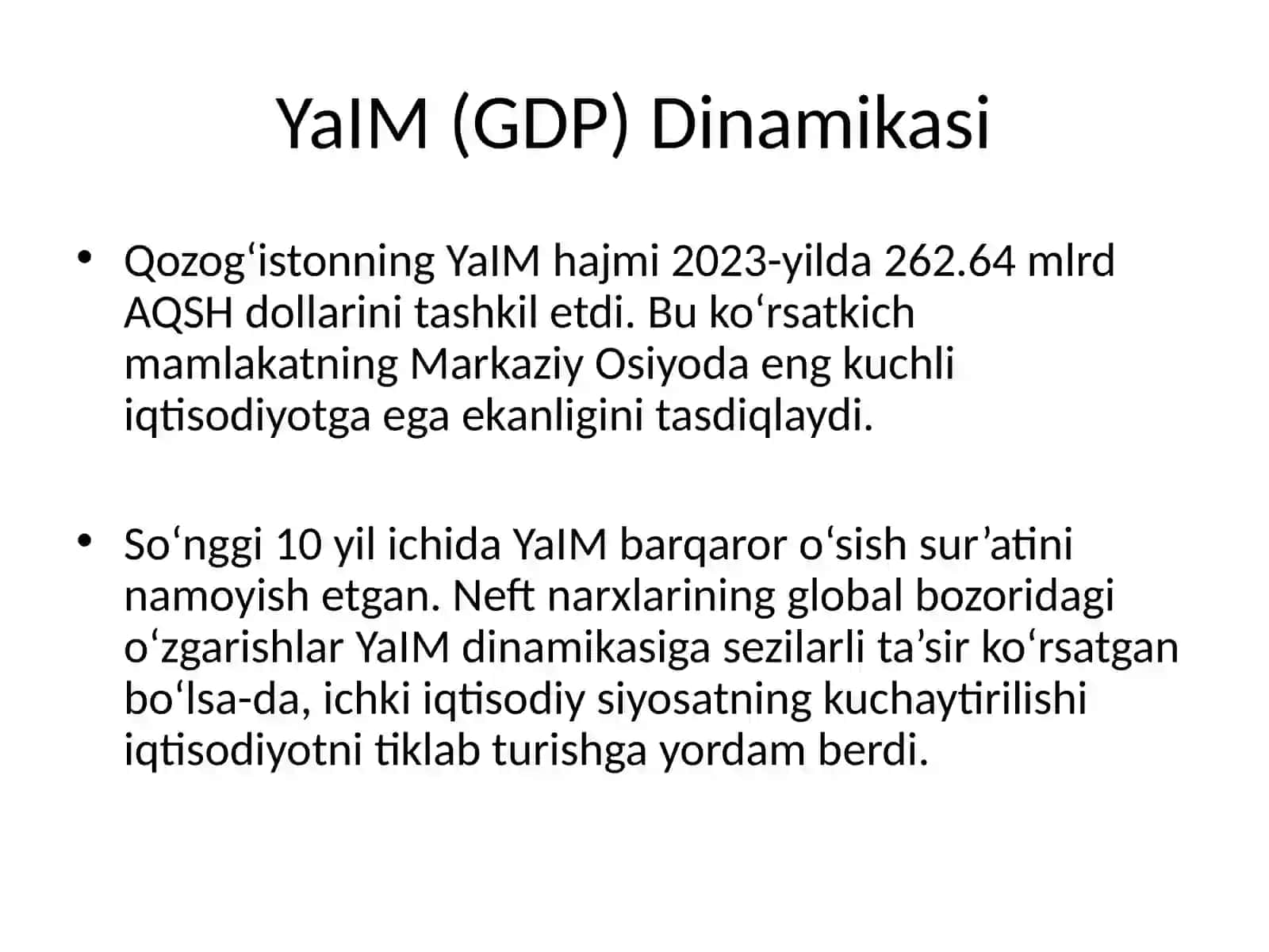 Qozog‘iston Respublikasining Ichki va Tashqi Iqtisodiyoti 3