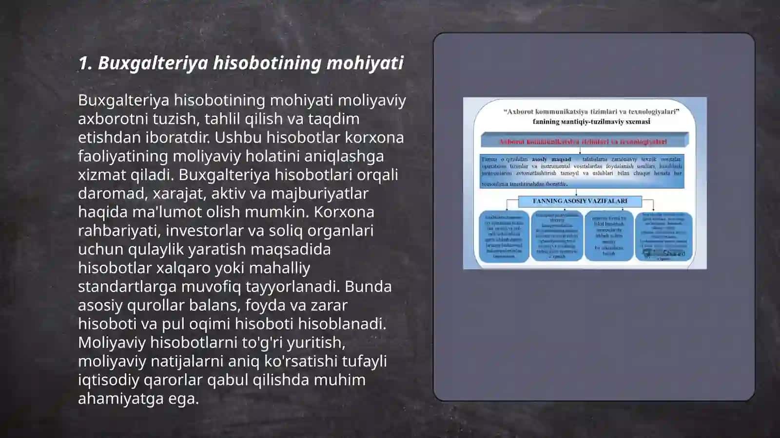 Buxgalteriya hisobotining mohiyati,ahamiyati,tayinlanishi va turlari 3