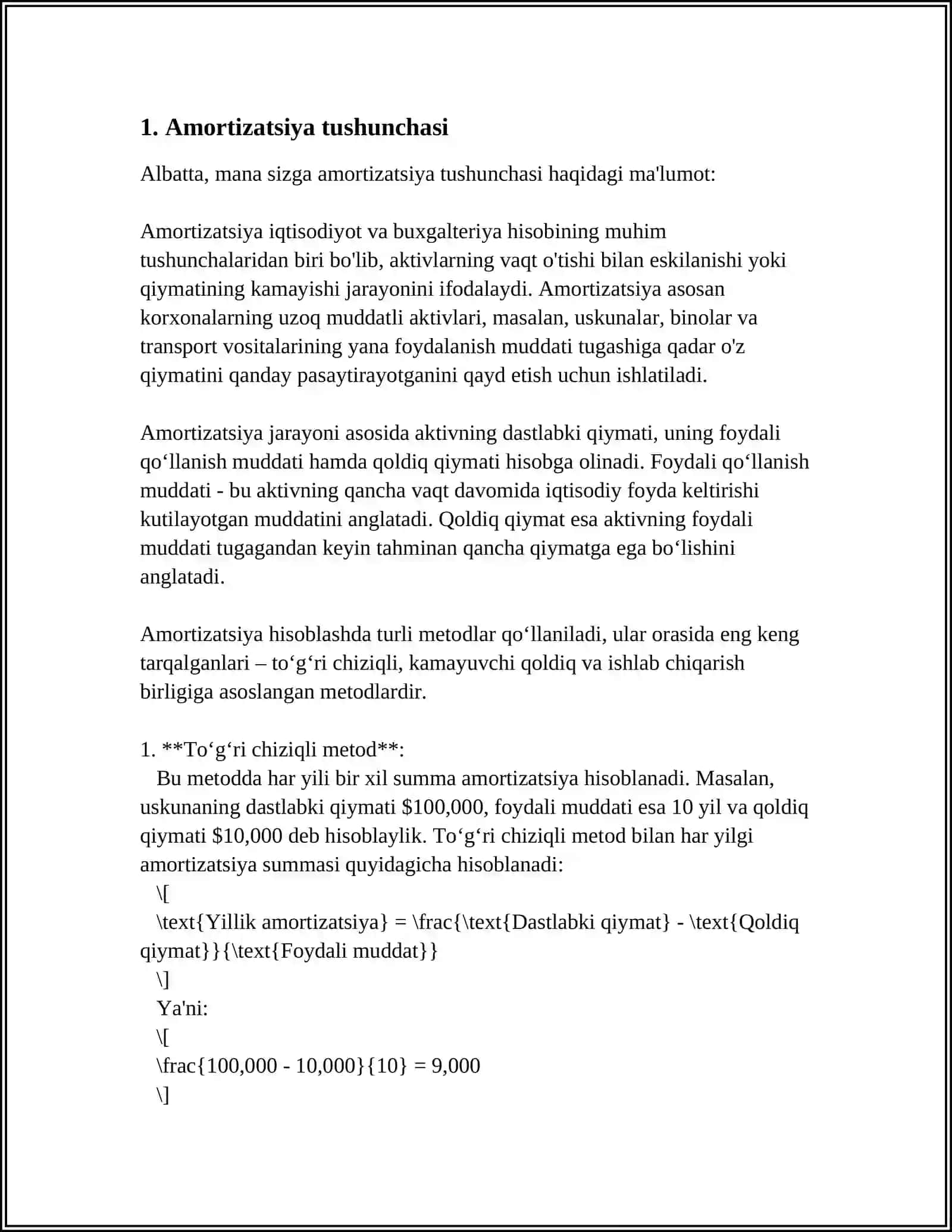ASOSIY VOSITALAR AMORTIZATSIYASI HISOBI 3