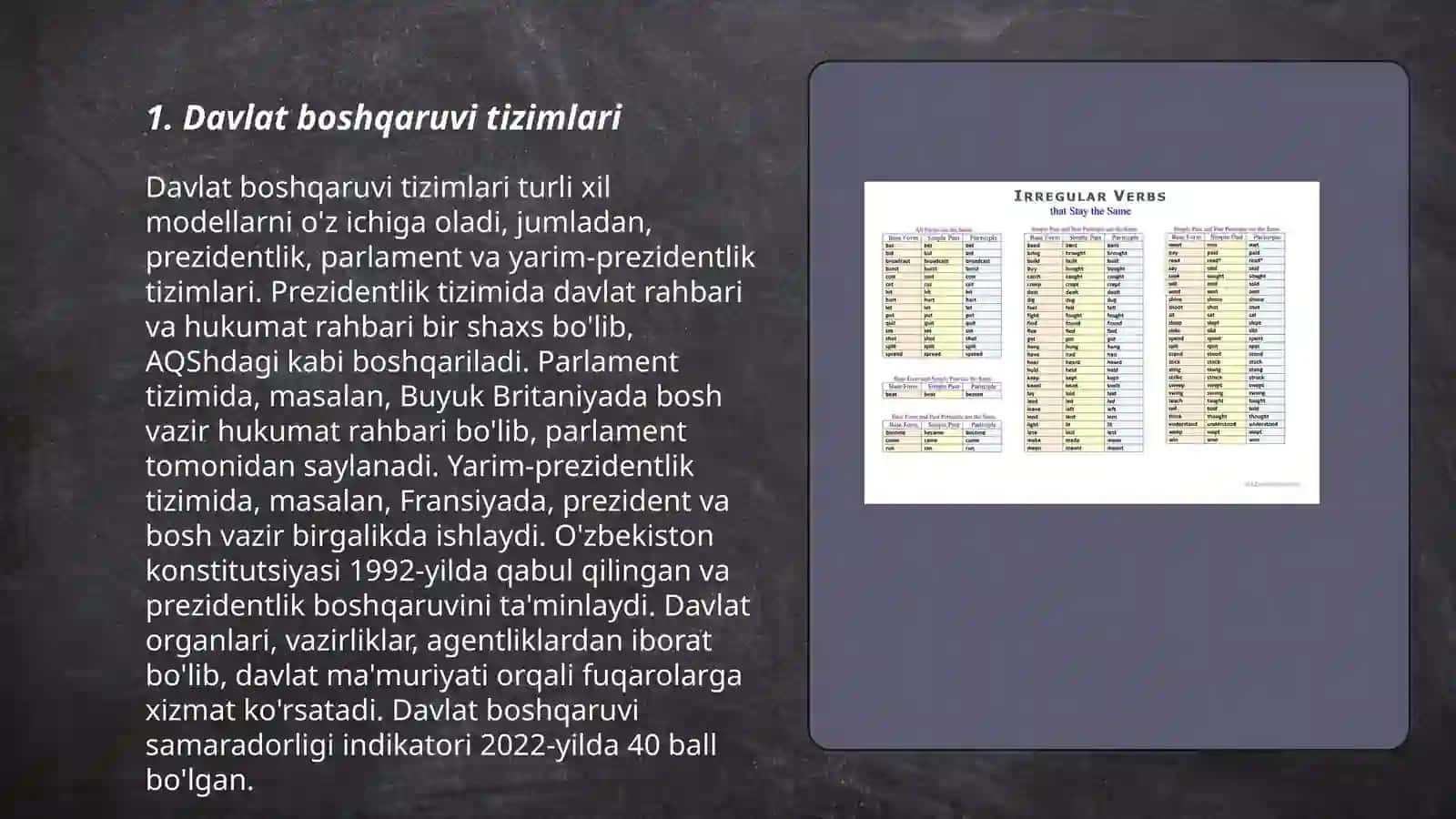 Davlat boshqaruvi tizimlari 3