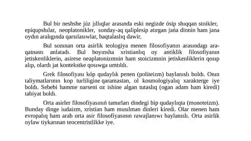 Filosofiyalıq oylaw rawajlanıwınıń tiykarǵı basqıshları 3
