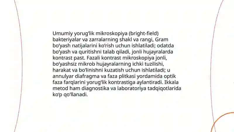 Mikrobiyologiyada qullanadigan tadqiqot usullari 3