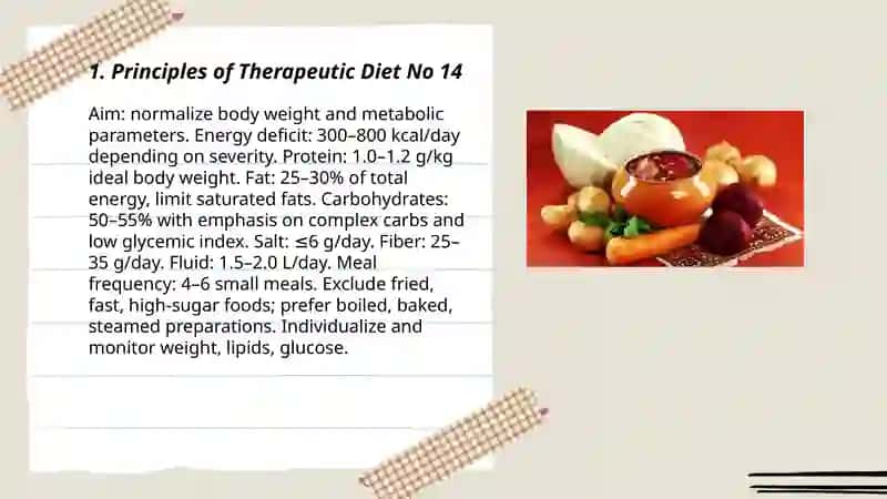 Therapeutic diet No 14 3