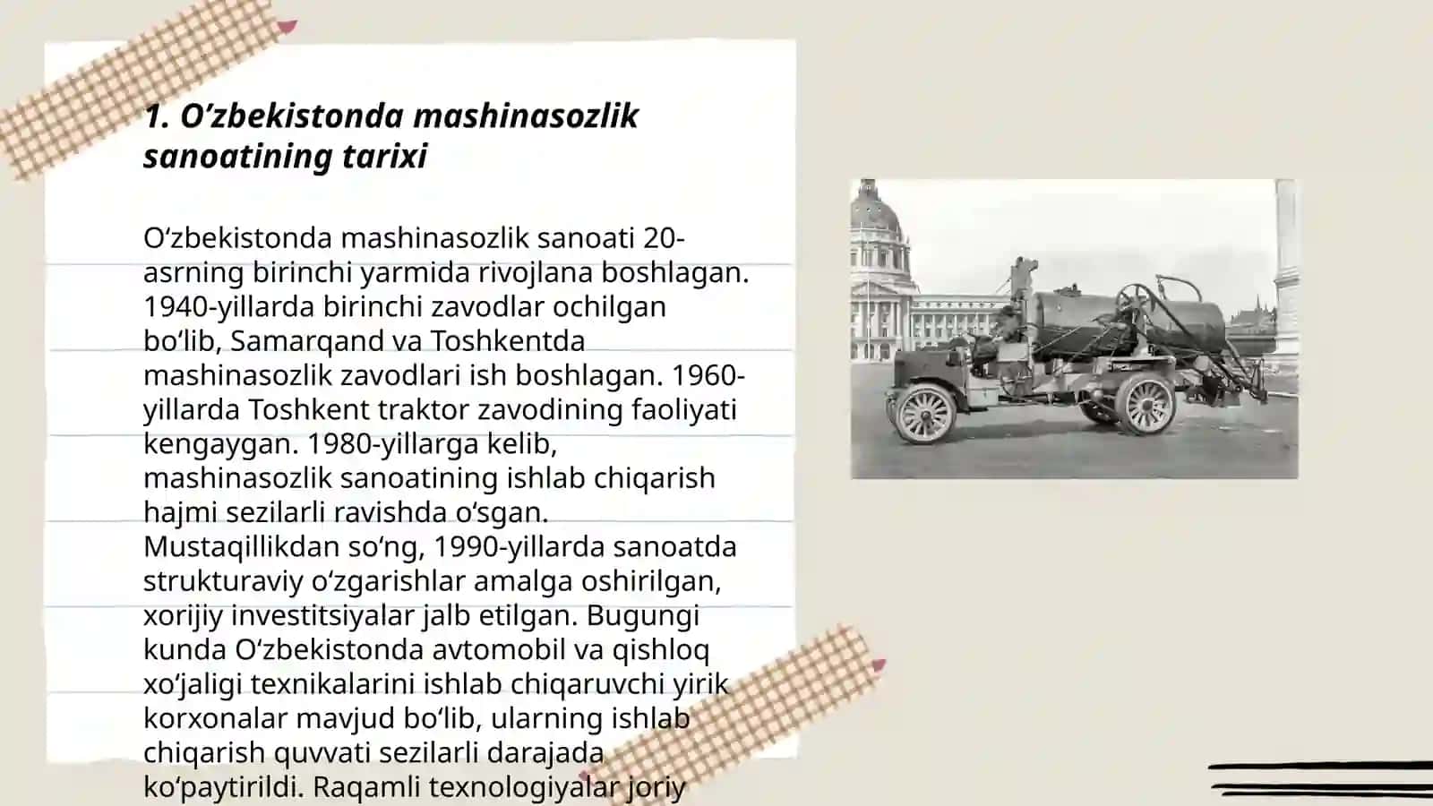 O’zbekistonda mashinasozlik sanoati 3