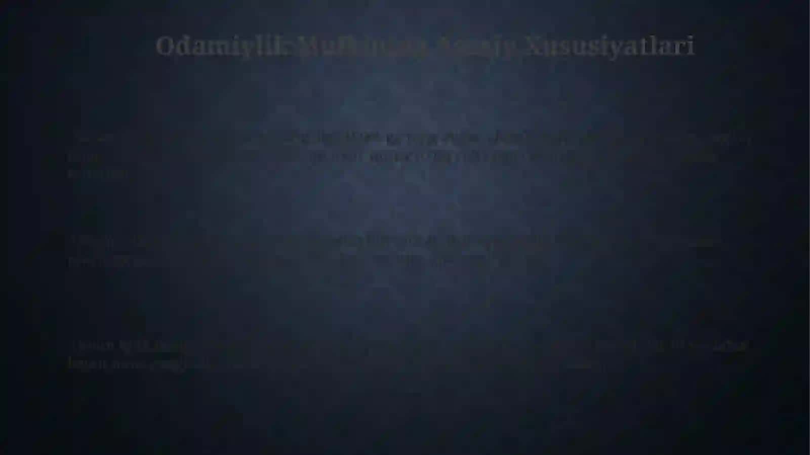 Odamiylik Mulkining Asosiy Xususiyatlari 3
