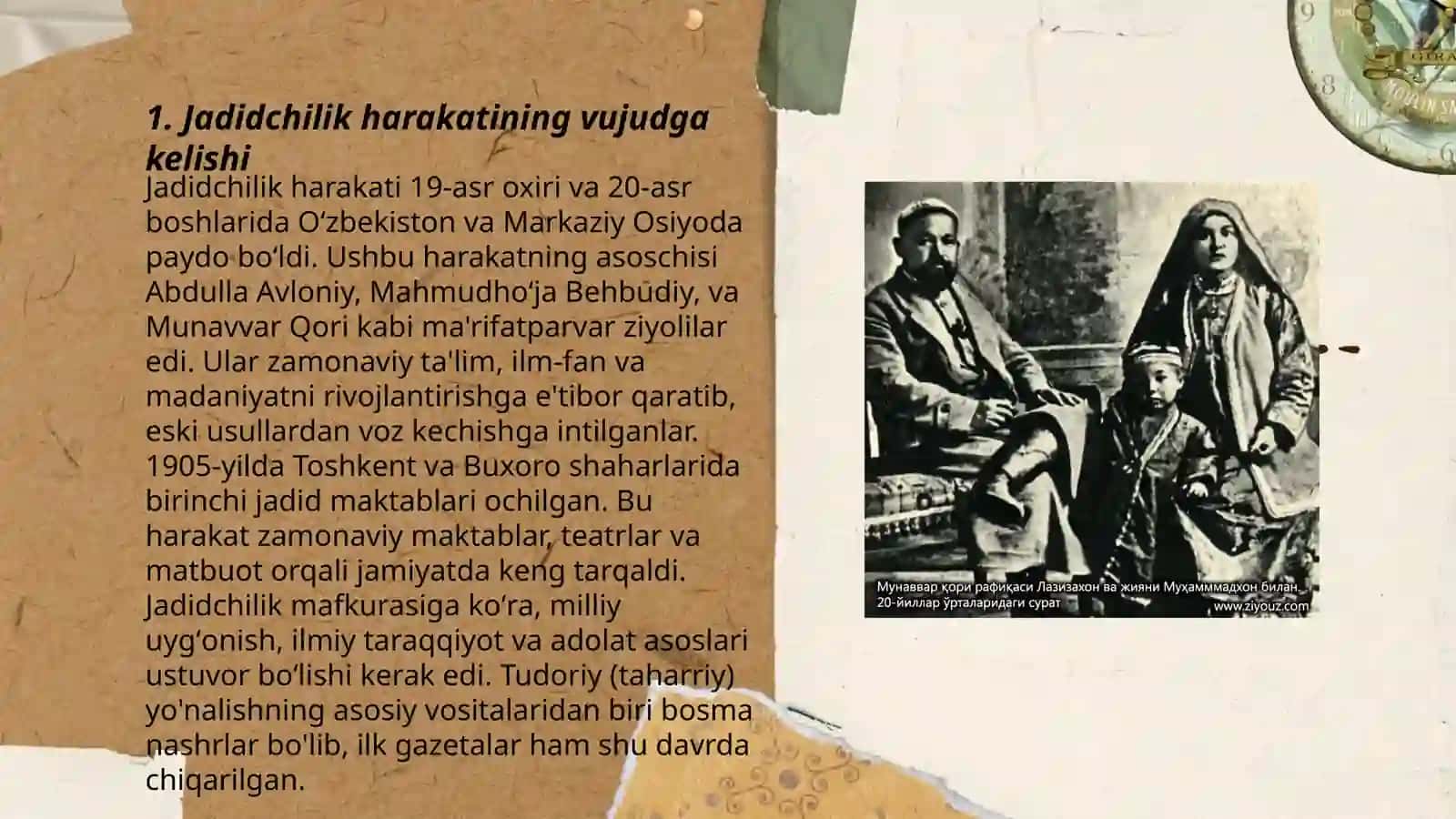 Jadid ma'rifatparvari–Munavvar Qori Abdurashidxonovning o'lka ijtimoiy-ma'naviy hayotida tutgan o'rni 3