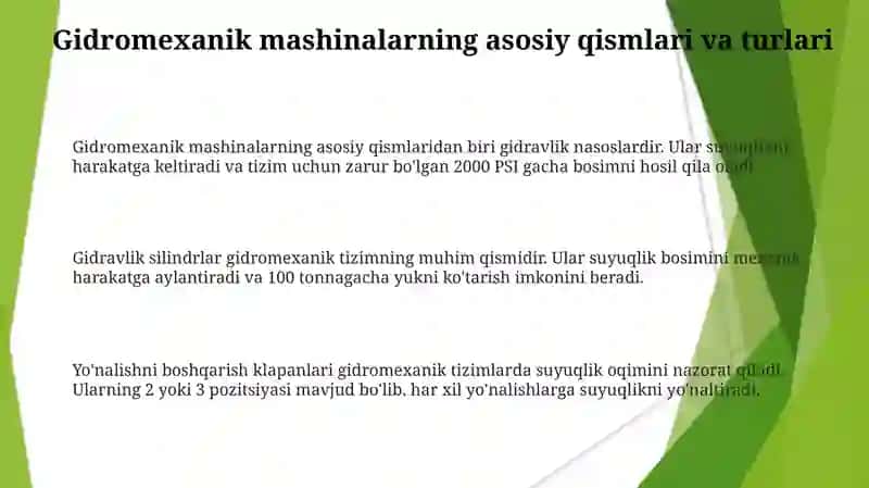 Gidromexanizatsiya mashinalari va uskunalari 3
