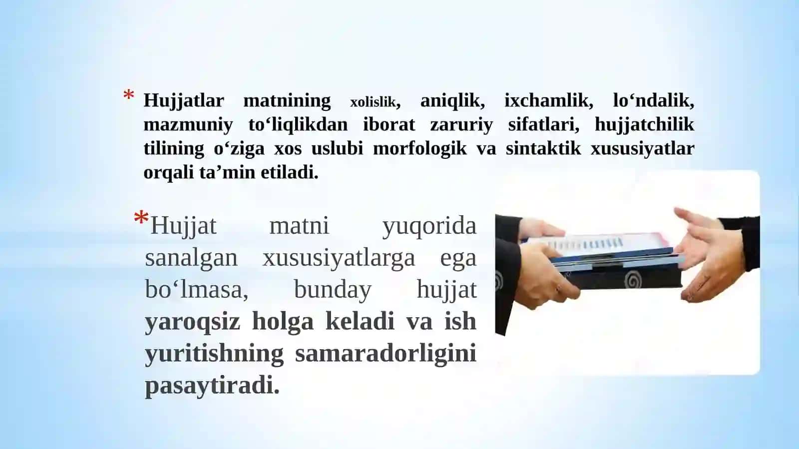 Ish yuritish tili va uslubi 3