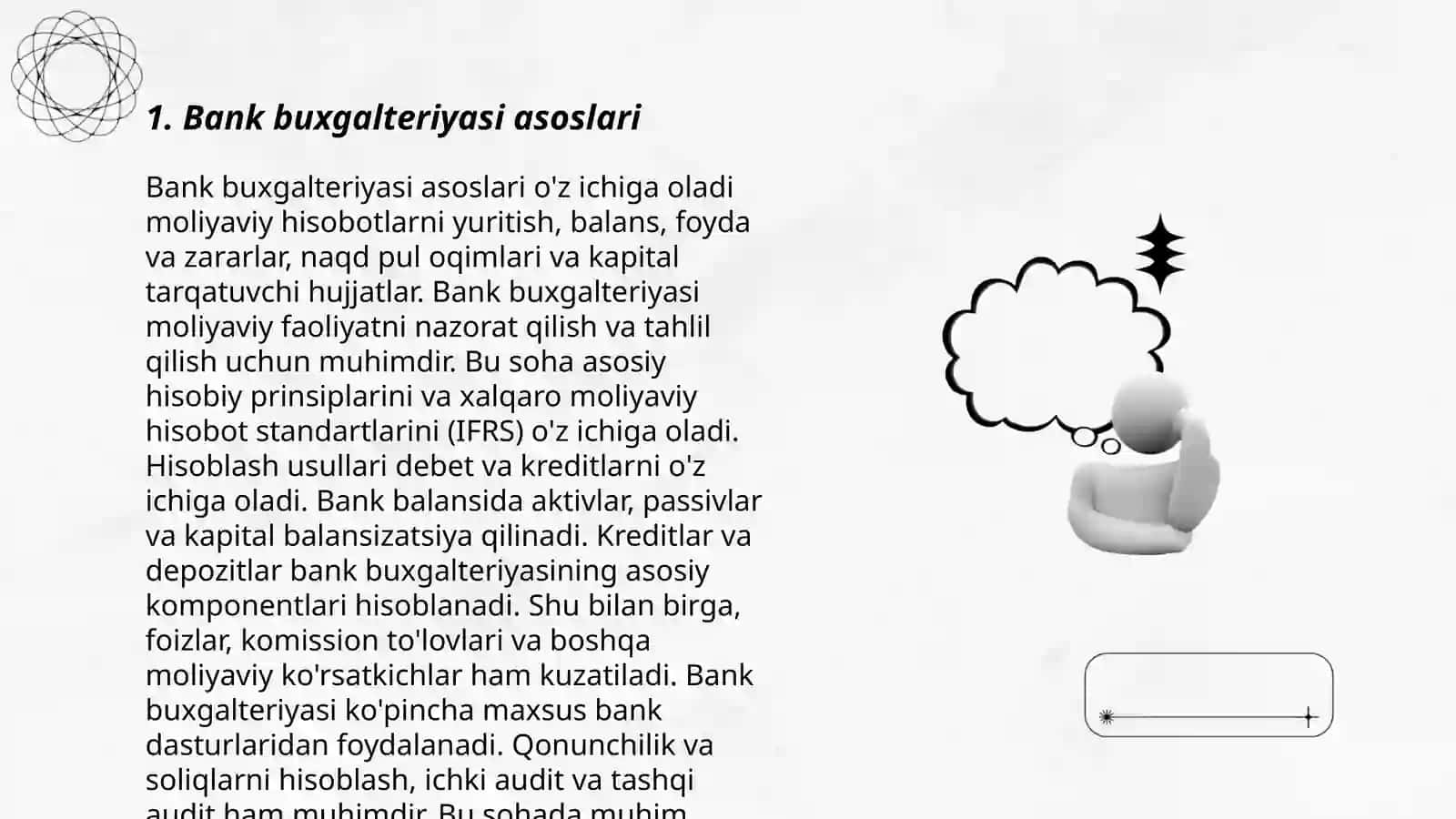 Banklarda buxgalteriya hisobini yuritish va buxgalteriya qonunlari 3