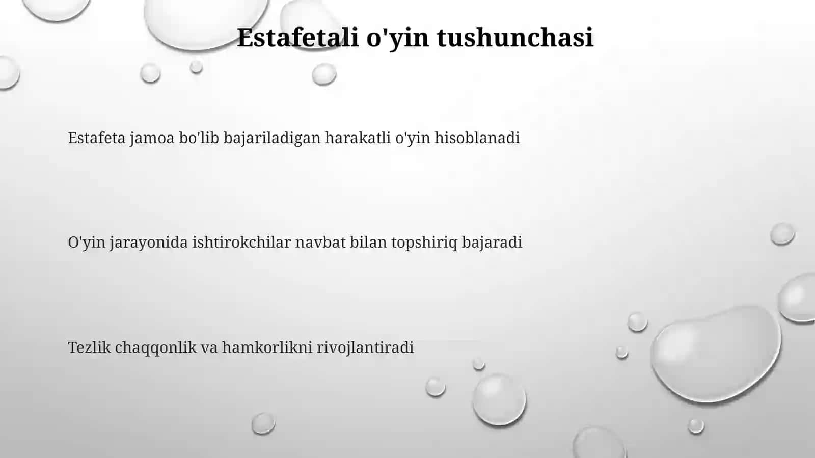 Estafetali O'yinlar 3