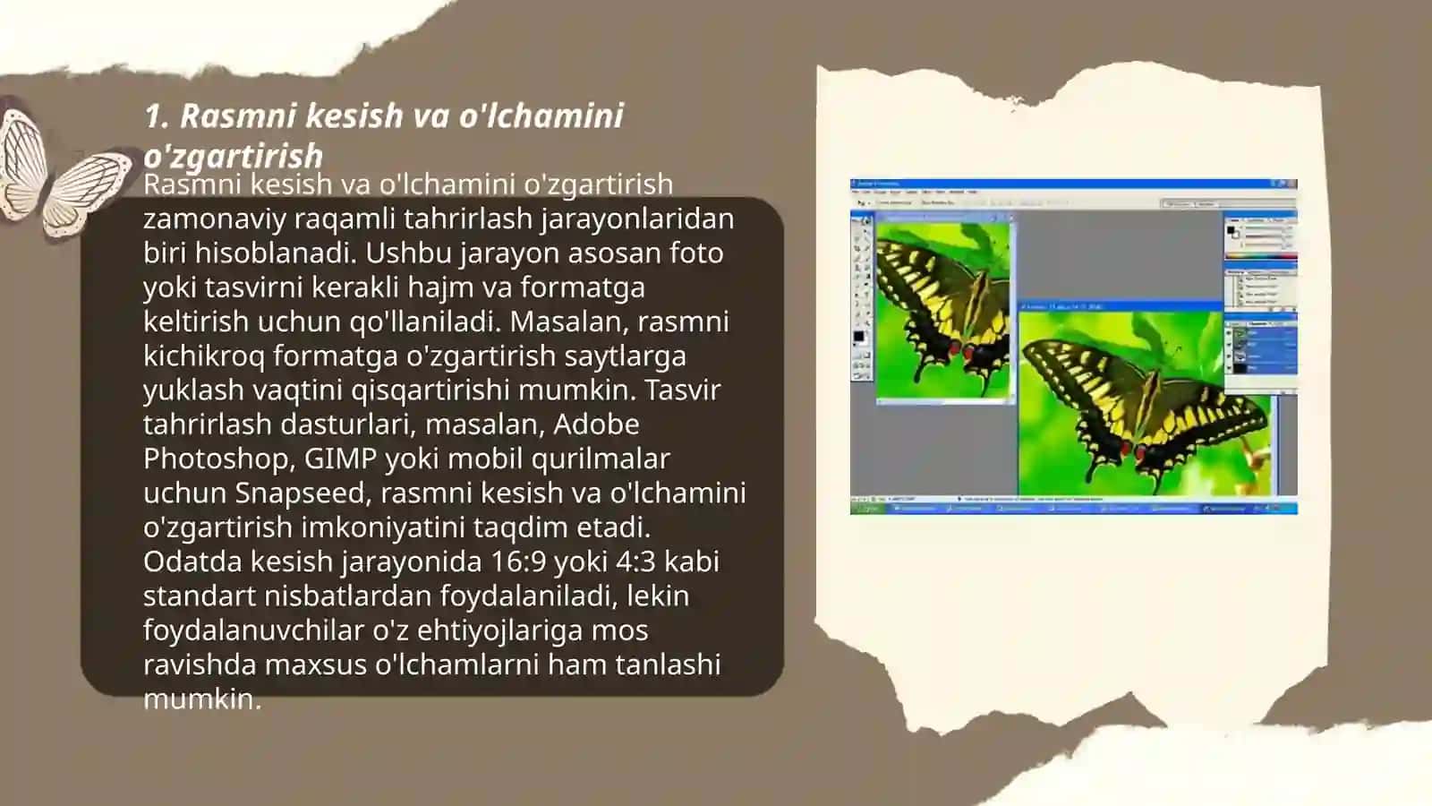 Adobe Photoshop dasturi yordamida rasmlarni qayta ishlash 3