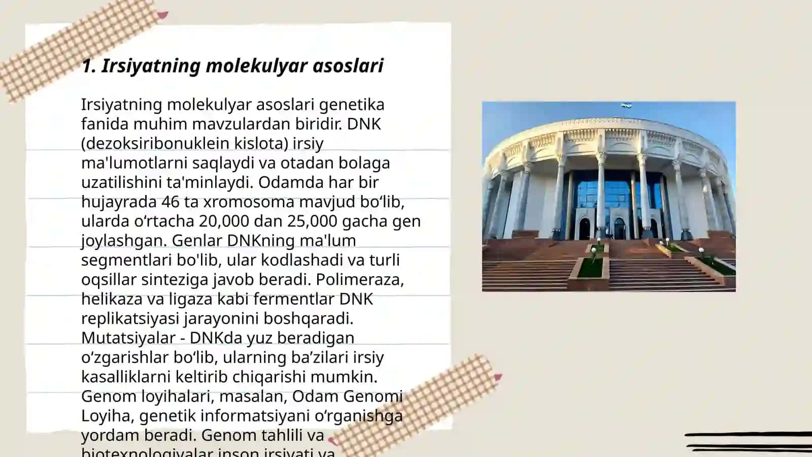 Irsiyatning molekulyar asoslari 3