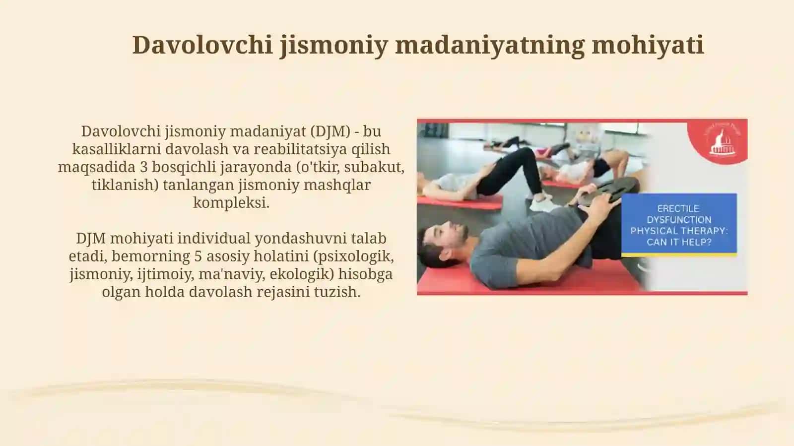 Davolovchi jismoniy madaniyat vositalari 3