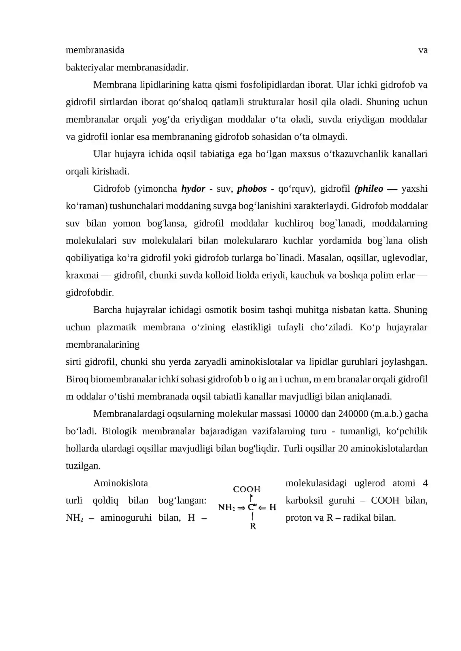 Xujayra membranasi biofizikasi 3