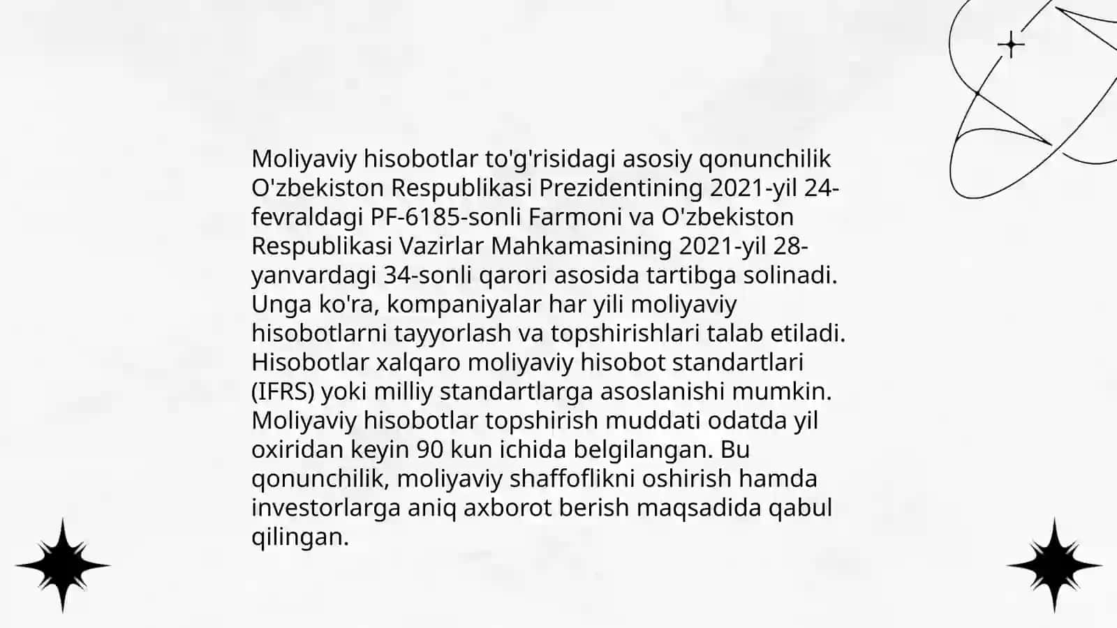 Banklarda moliyaviy hisobotni tuzish va uni taqdim etish tartibi 3