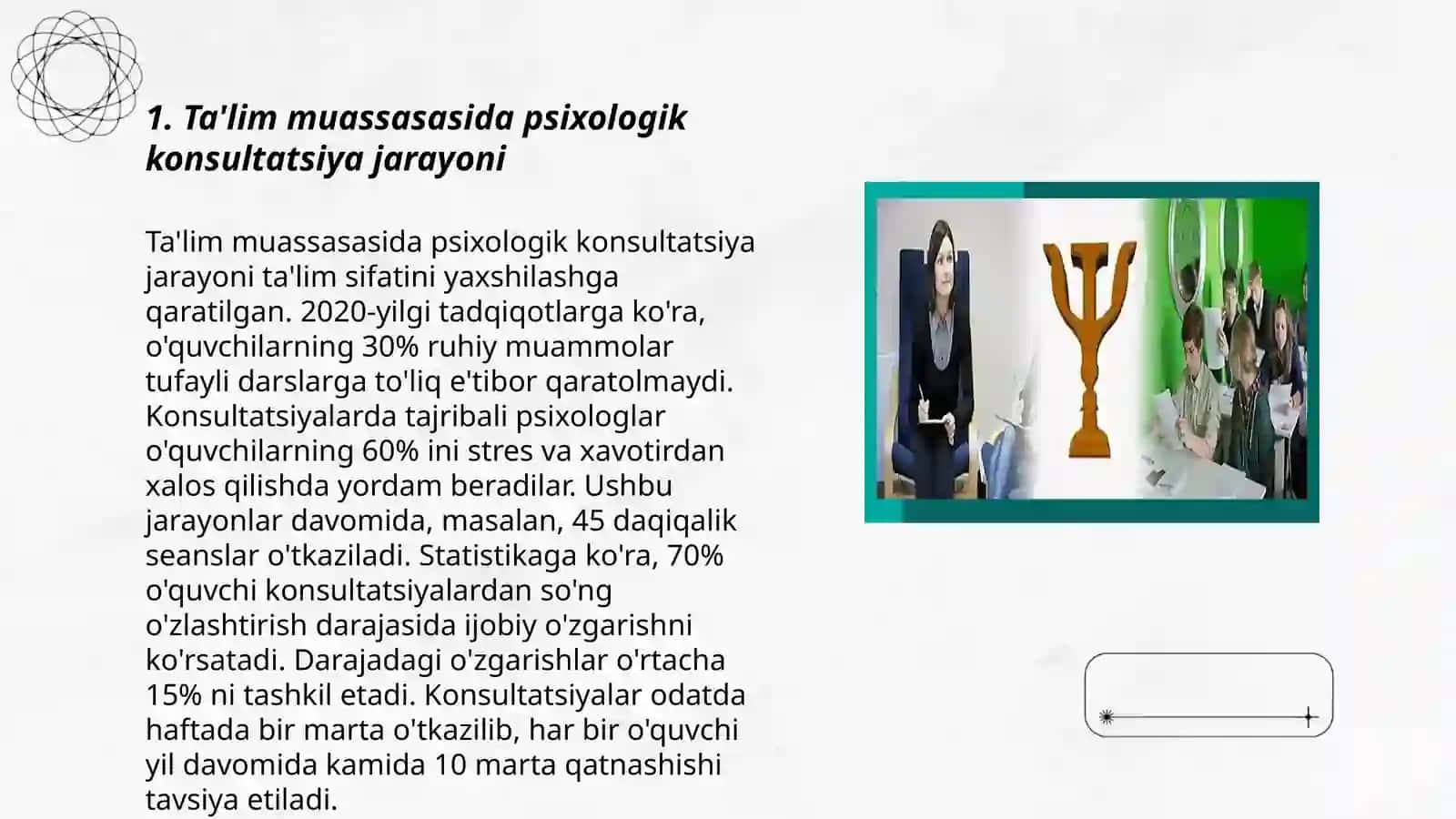 Ta'lim muassasasi psixologning psixologik konsultatsiya faoliyati 3