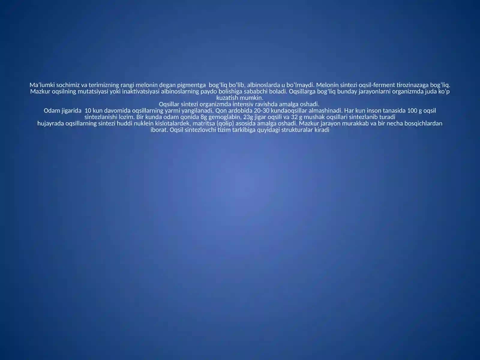Oqsilbiosintezi 3