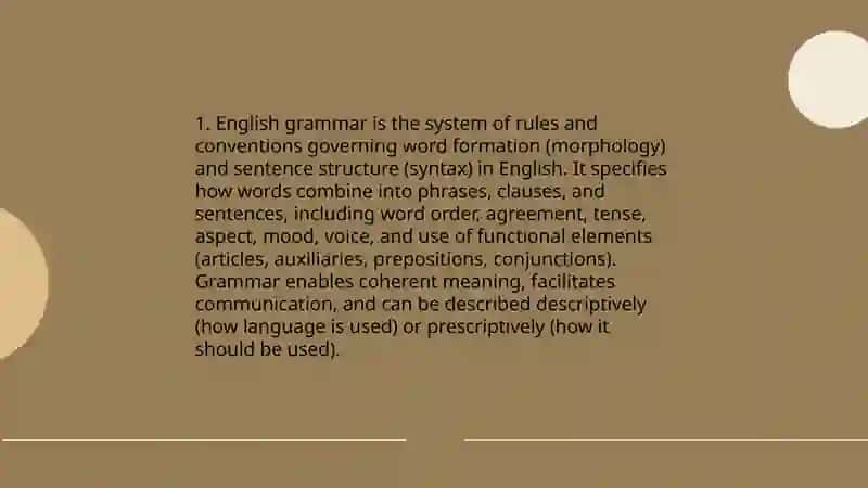 What is the grammar 3