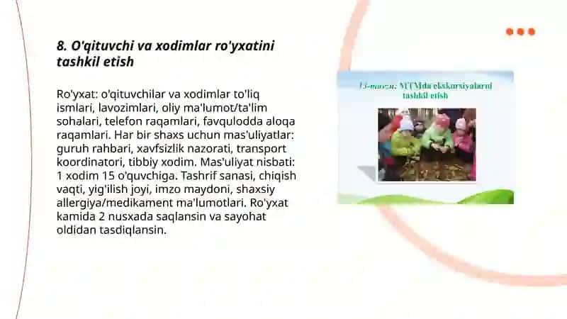 Texnologiya darslarida ekskursiyalarni tashkil etish 3