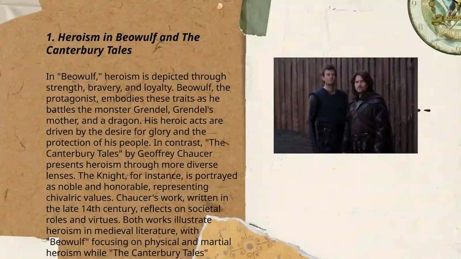 Heroism in Beowulf and The Canterbury Tales 3