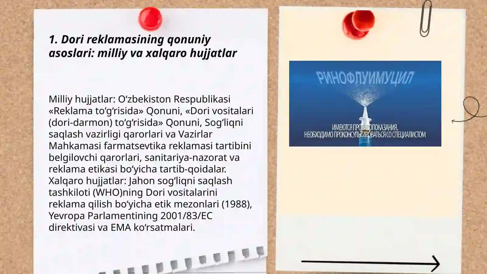 Dori vositalari reklamasining qonuniy asoslari va o 'ziga xos xususiyatlar 3