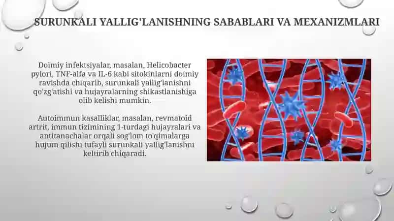 Surunkali yallig'lanishning sabablari va mexanizmlari 3