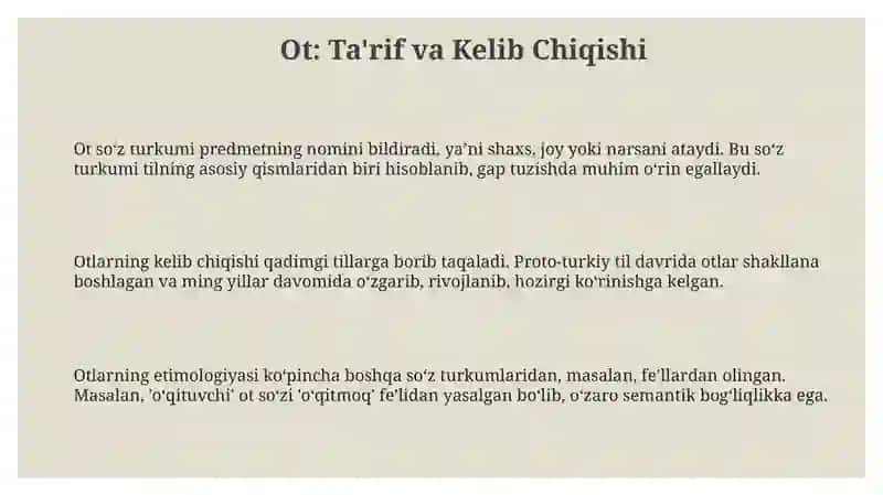 Ot so'z turkumi 3