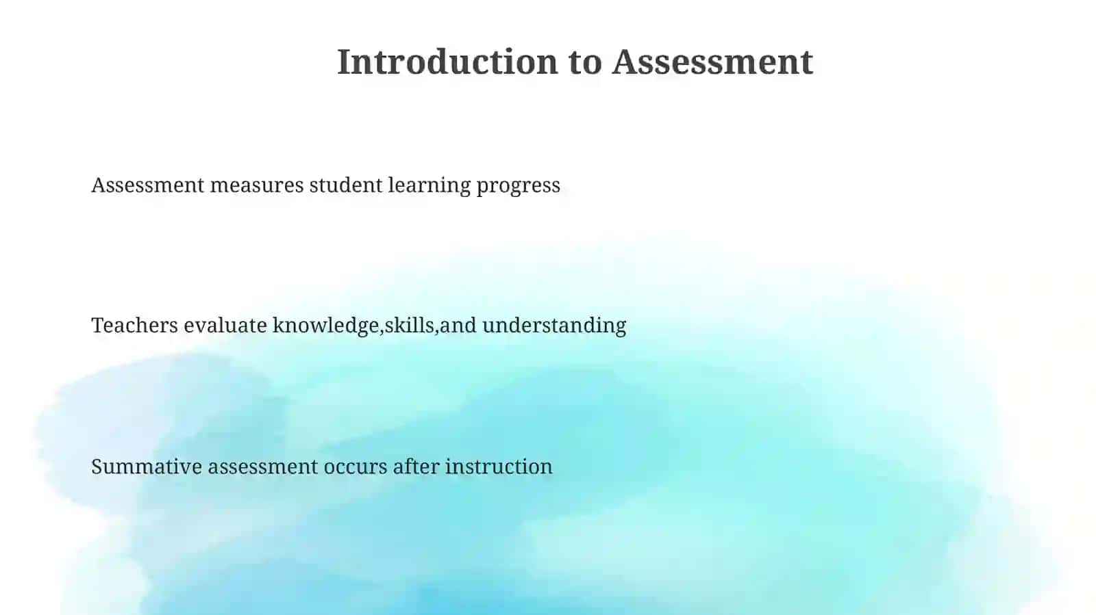 Summative section assesment 3