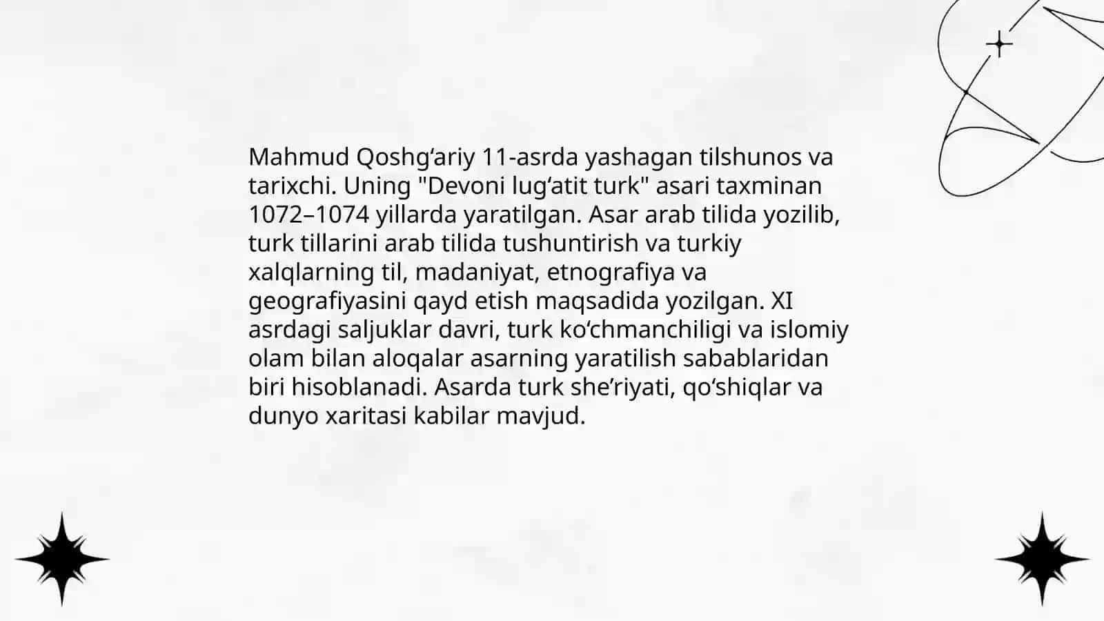 Mahmud Qoshg‘ariyning "Devoni lug‘atit turk" asari 3