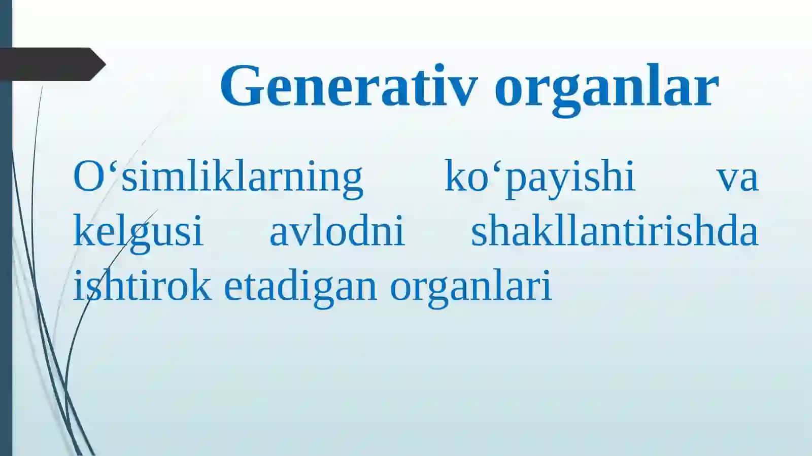 O‘simliklarning generativ organlari filogenezi 3
