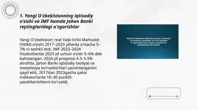 Yangi O'zbekistonning Ijtimoiy, Siyosiy, Iqtisodiy Hayotida Roy Berayotgan Ozgarishlar 3