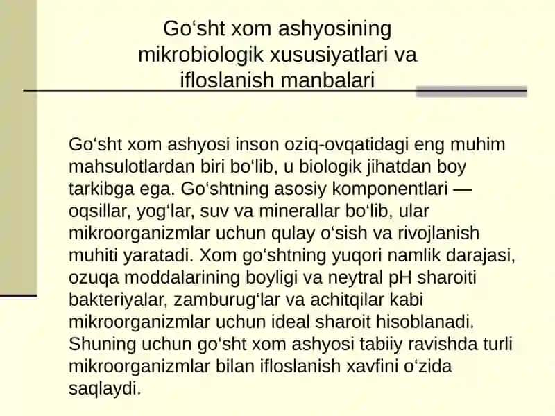 Go’sht hom ashyosida tarqalgan mikroorganizmlar morfologivasi va sestematikasi 3