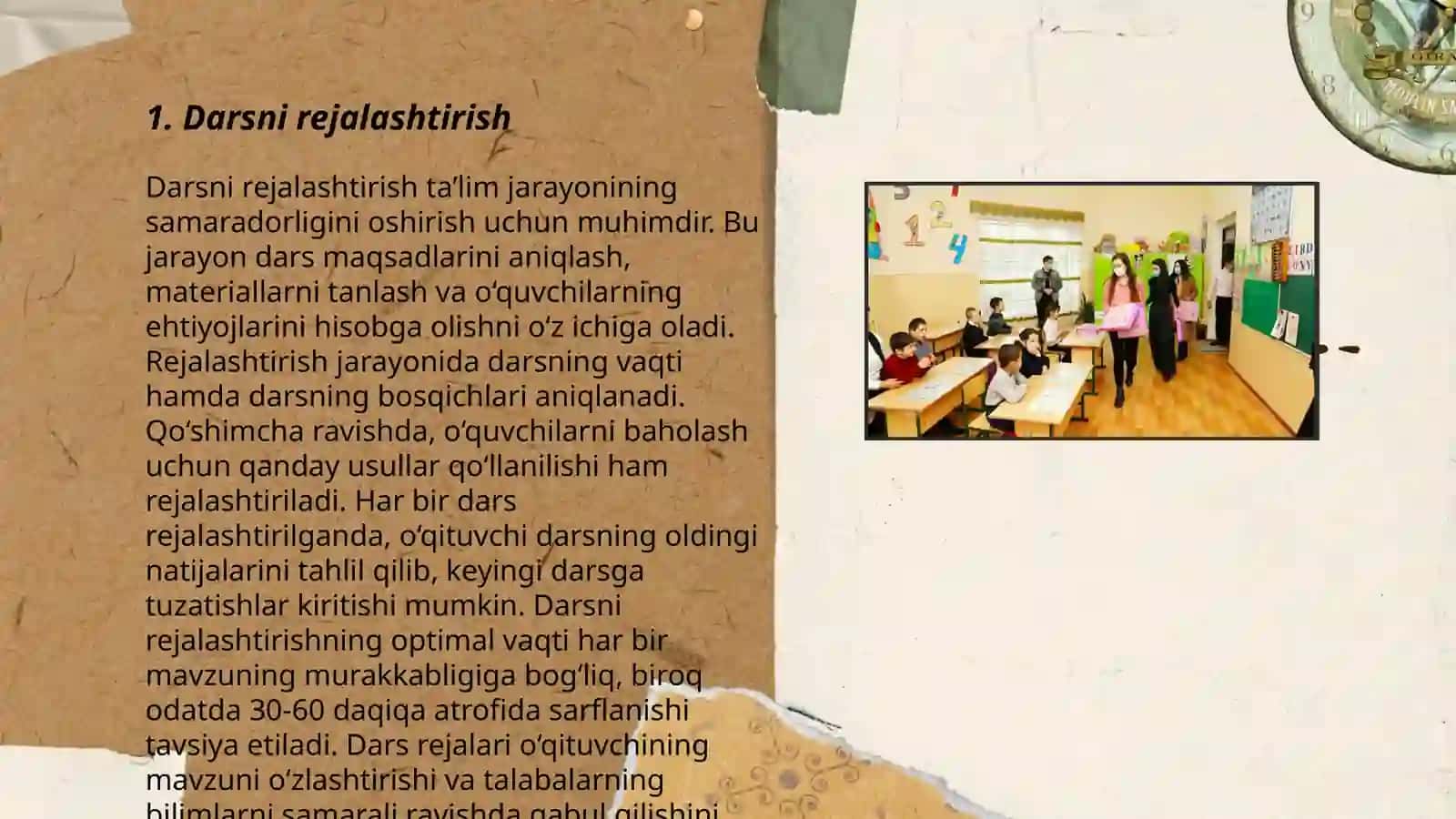 Yordamchi maktabda matematika o'qitish usullarini dars jarayonida kuzatish va tahlil qilish 3