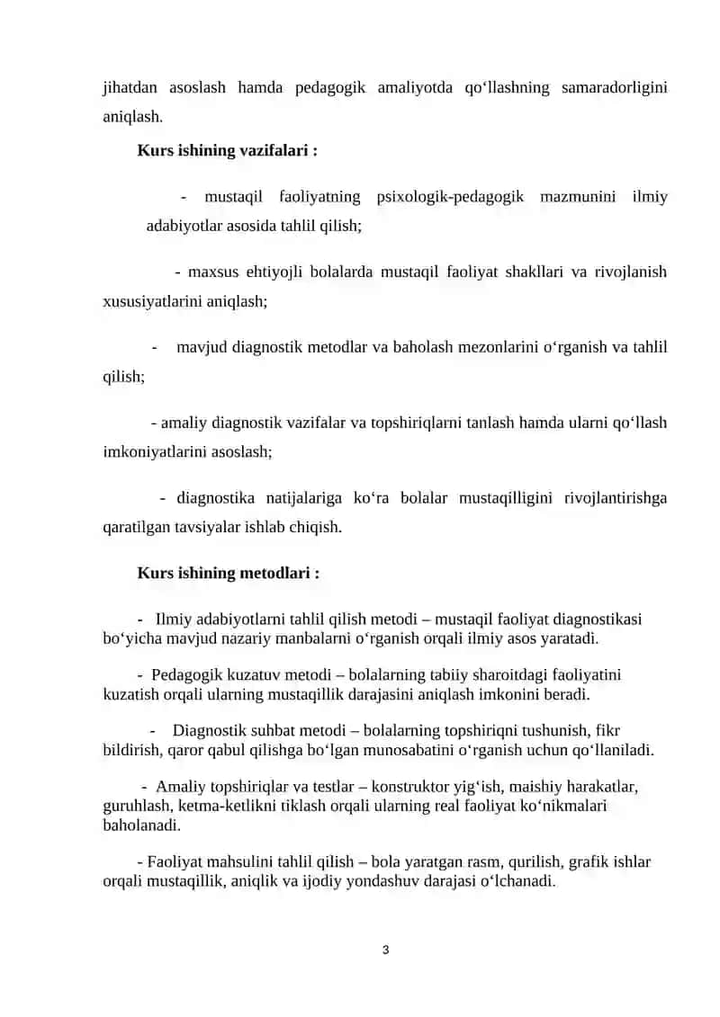 Maxsus ehtiyojli bolalarda mustaqil faoliyat diagnostikasi 3