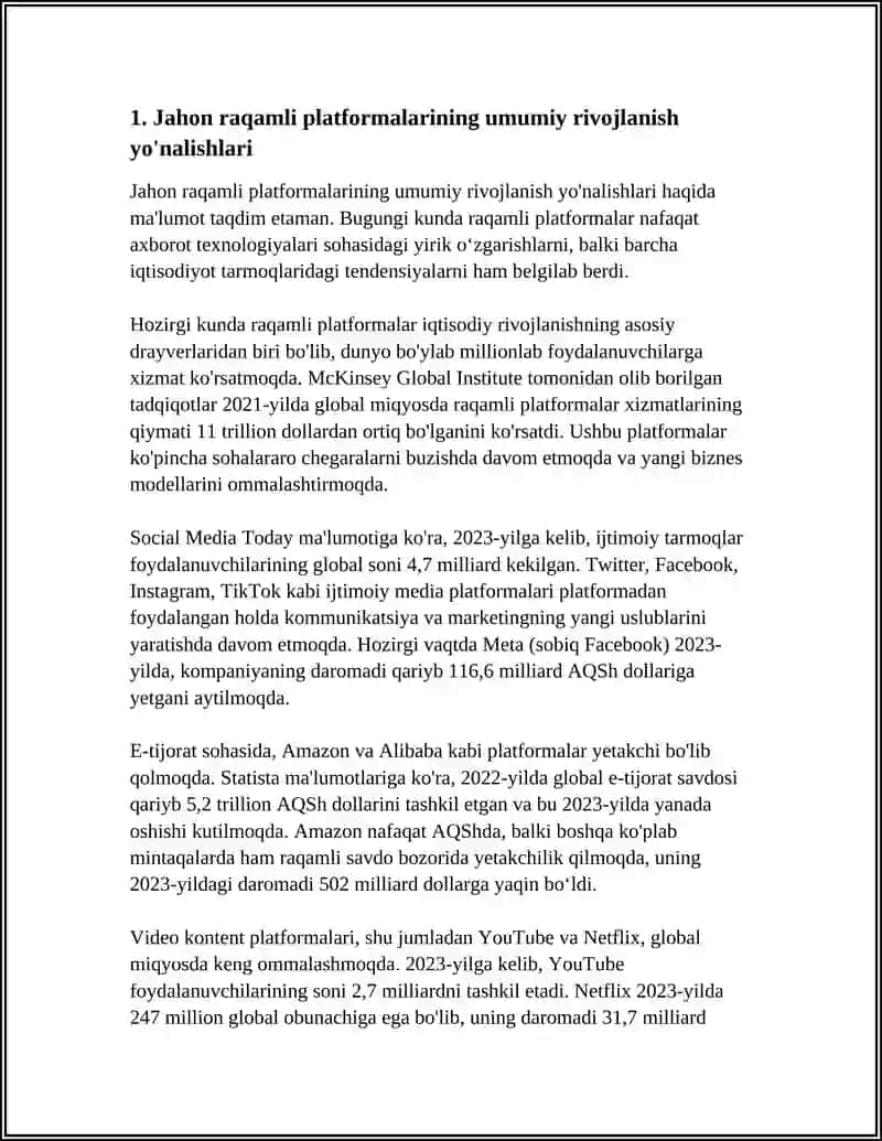 JAHONDA RAQAMLI PLATFORMALARNI RIVOJLANISH TENDENSIYALARI VA TURLARI 3