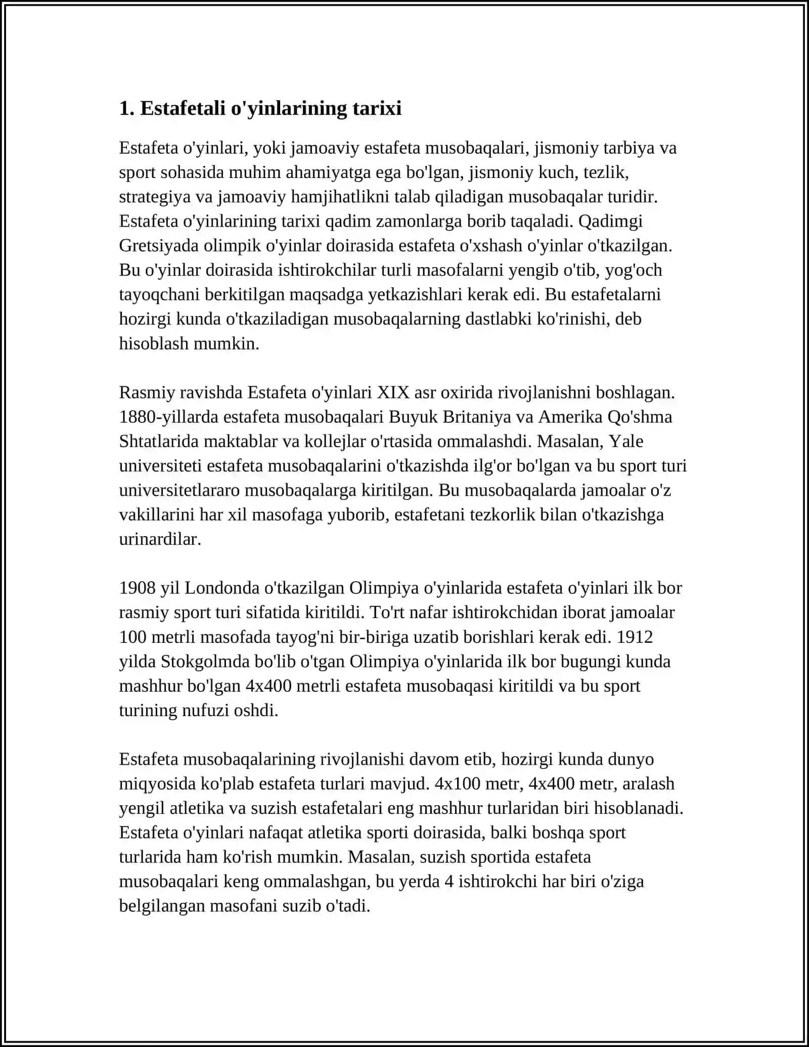 ESTAFETALI HARAKATLI OʻYINLARNI OʻTKAZISH 3