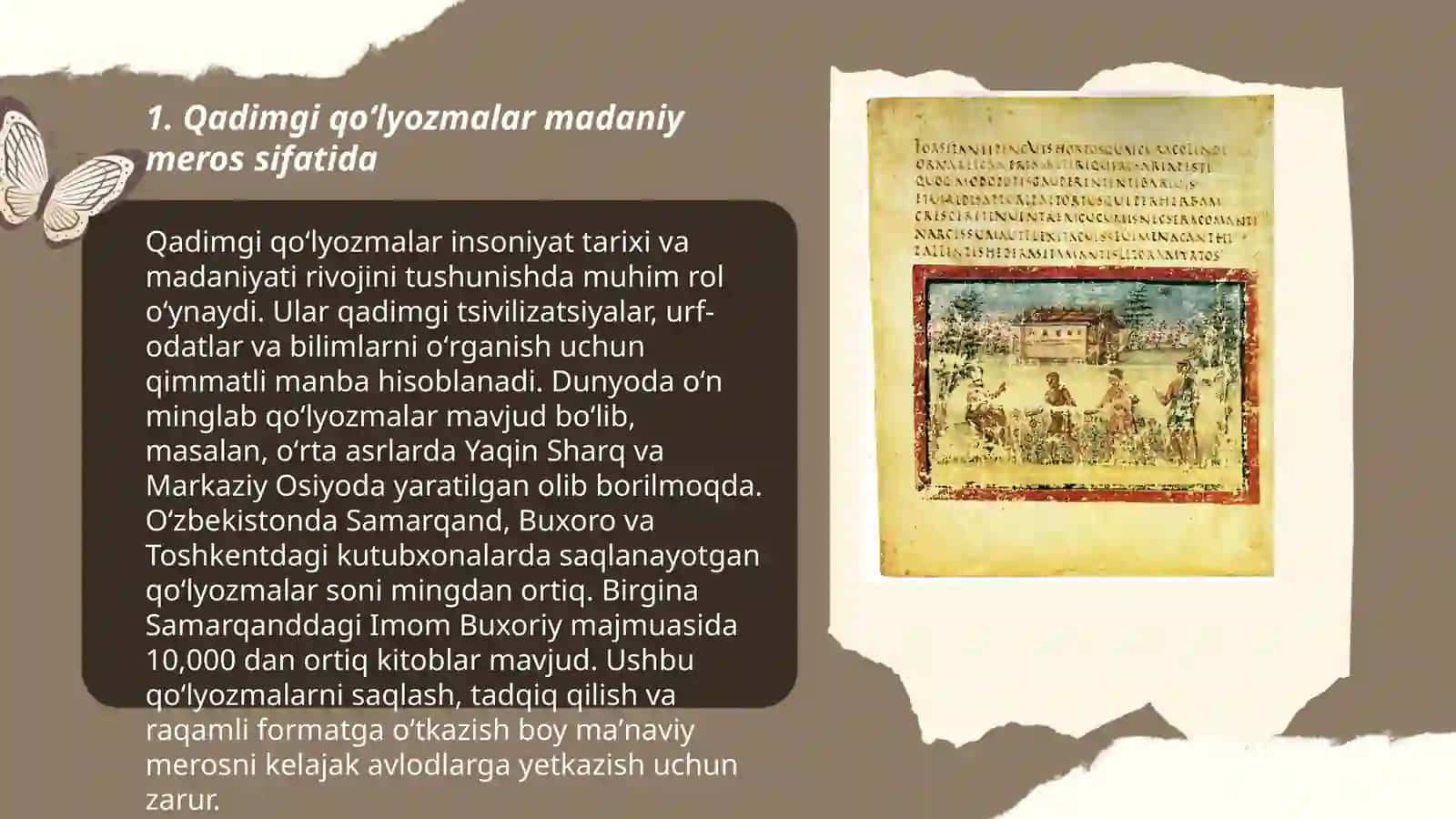 Qadimgi qoʻlyozmalar va ularning ahamiyati 3