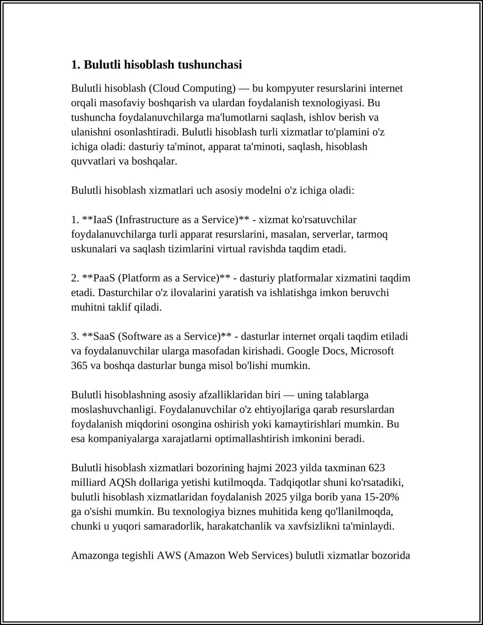 Bulutli hisoblash uchun operatsion tizim 3