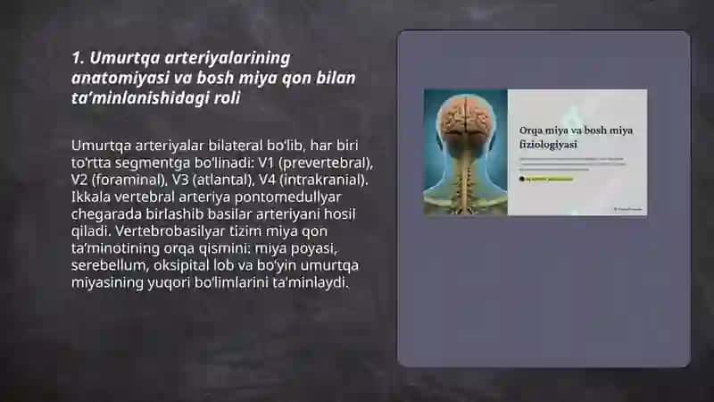 Umurtqa arteriyalari shikastlanishlari 3