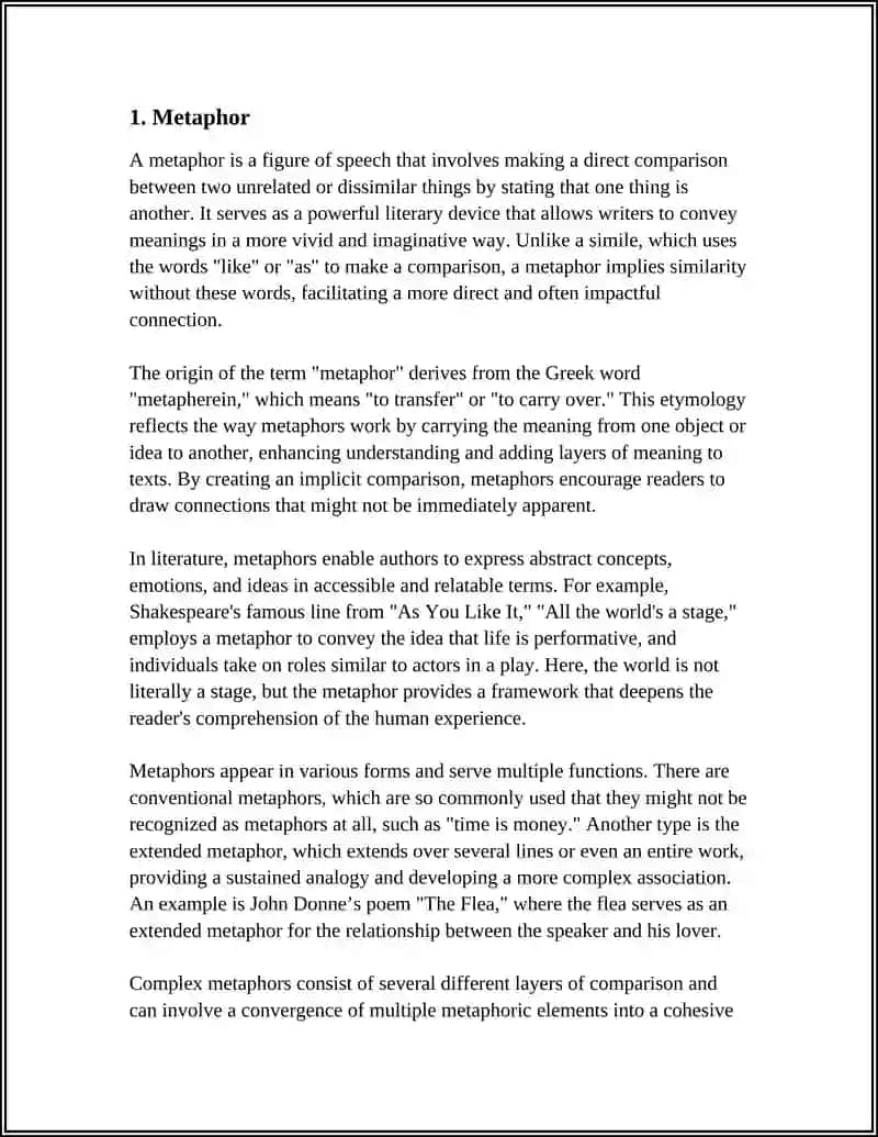 Metaphor in Literature 3