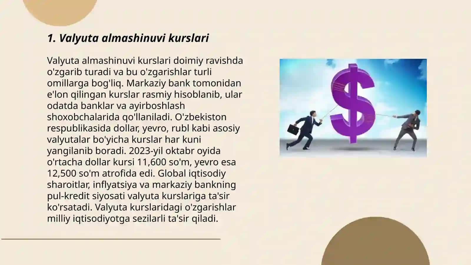 Valyuta almashinuvi kurslari 3