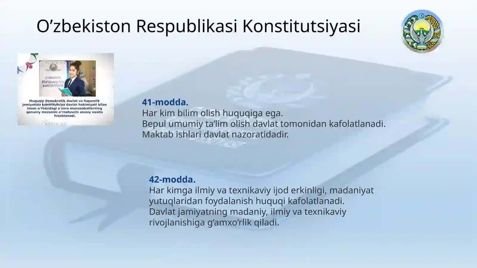 O’zbekiston Respublikasida ta’lim sohasida amalga oshirilgan islohotlar 3