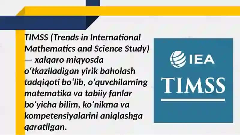 TIMSS tadqiqotining tabiiy fanlar baholash qamrovi doirasi mazmuni 3