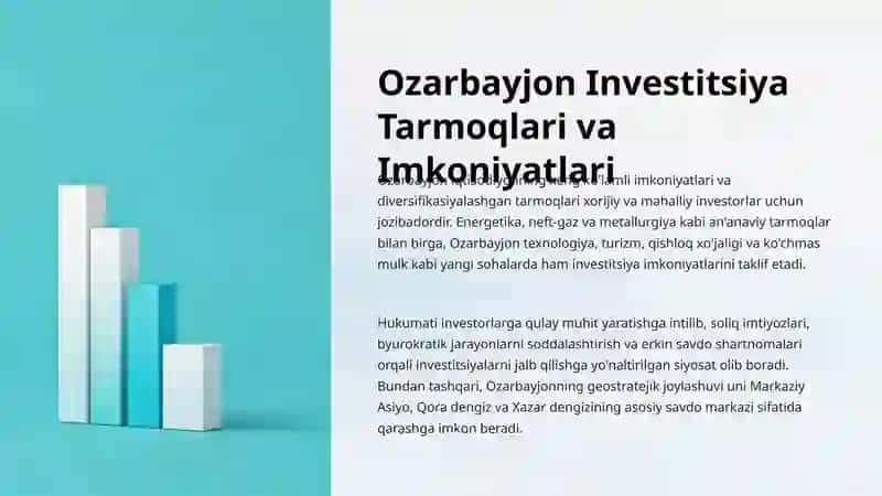 Ozarbayjon davlatining investatsiya tahlili. 3