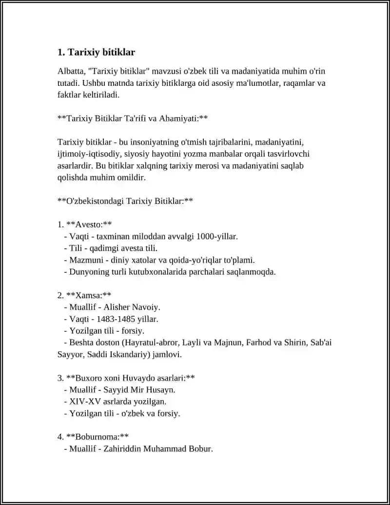 REFERAT Mavzu: DAFTAR HOSHIYASIDAGI BITIKLAR 3